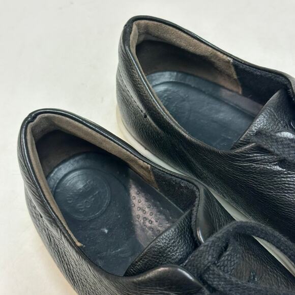 VERY GOOD Paul Green Newport Leather Sneaker Black Calf UK 8.5 / US 10 - Picture 8 of 11